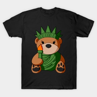 Statue of Liberty Teddy Bear T-Shirt